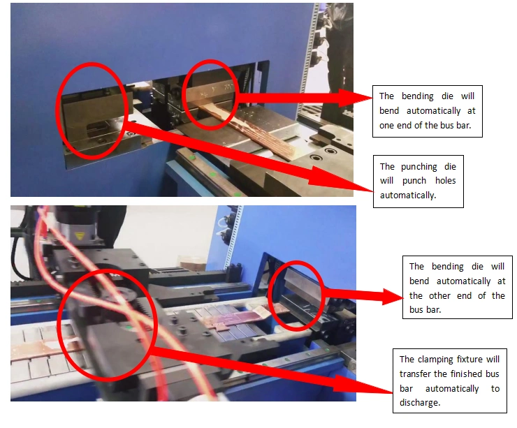 CNC Busbar Processing Machinery Hydraulic Copper Bar Punching Bending Shearing Machine